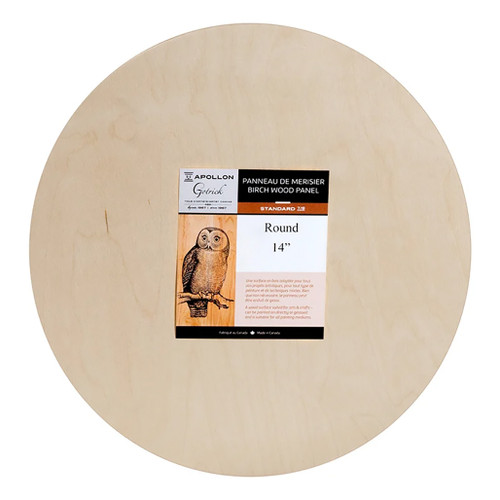 An image of a Apollon Circular Birch Wood Panel.