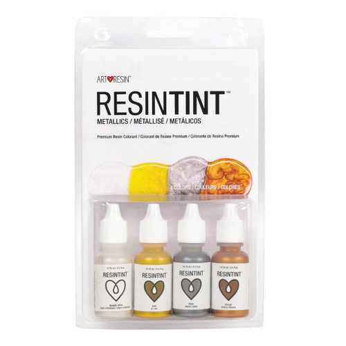 An image of an ArtResin ResinTint Metallic Colors Set.