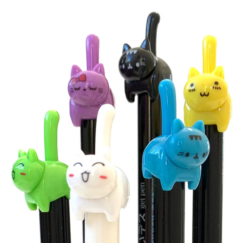 An image of BC USA Cat Tail Retractable Gel Pens.
