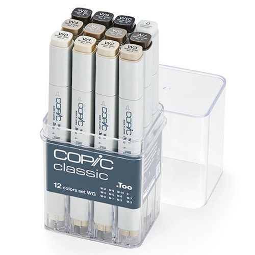 An Image of Copic Neutral Gray Classic Marker Set