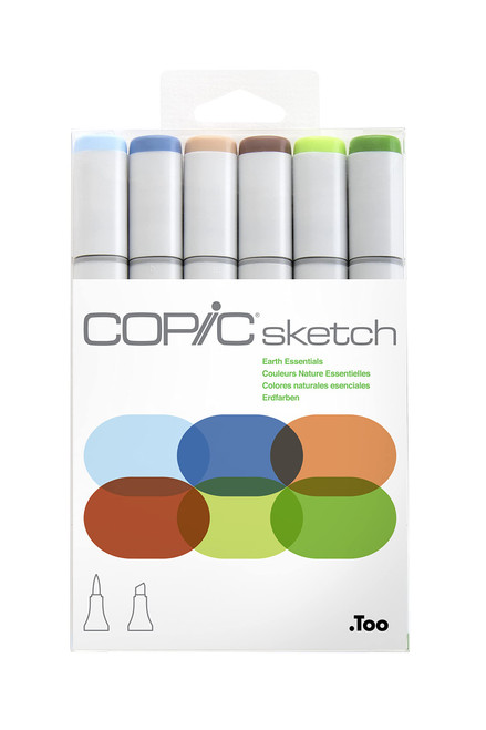 An Image of Copic Sketch Marker Pale Pastels Set