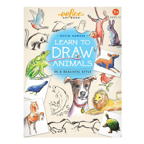 An image of an EeBoo Learn To Draw Animals Art Book.