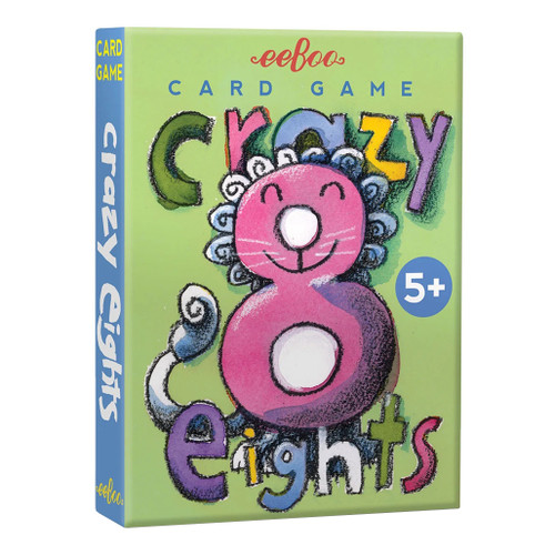 An image of an EeBoo Crazy Eights Card Game.