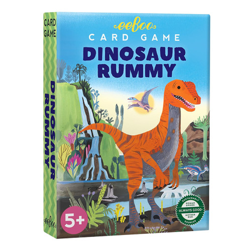 An image of an EeBoo Dinosaur Rummy Card Game.