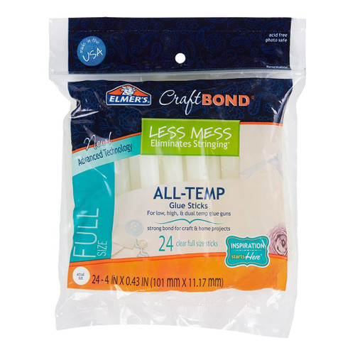 An image of Elmer's Craft Bond Hot Glue Sticks.