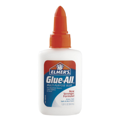A back image of Elmer's Multi-Purpose Glue-All.