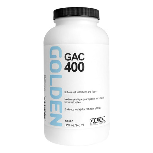 An image of Golden GAC 400 Acrylic Polymer Fabric Stiffener. 