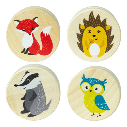 An image of House Of Marbles Wooden Wildlife Yo-Yos.