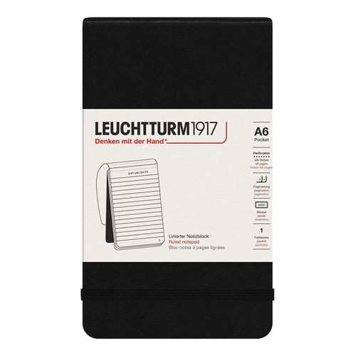 An image of a Leuchtturm Reporter Notepad.