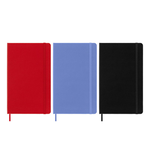 An image of Moleskine Large Classic Notebooks.