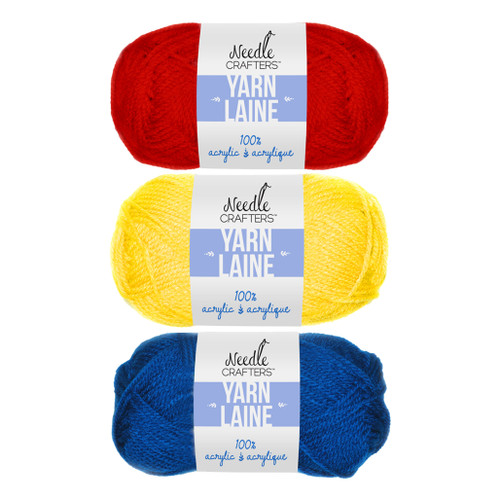 An image of Needle Crafters Acrylic Yarn skeins.