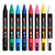 An open image of a Posca PC-5M Medium Tip Paint Marker Set, Basic Colors, 8 Colors.