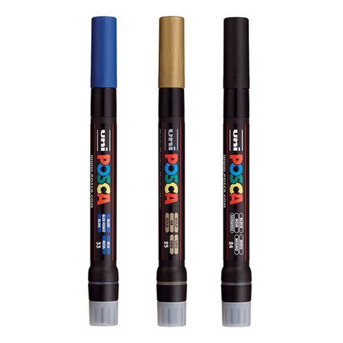 An image of Posca PCF-350 Brush Tip Paint Markers. 