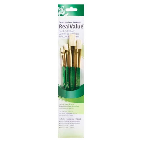 An Image of Princeton RealValue Brush Sets #9110 Camel, Set of 4