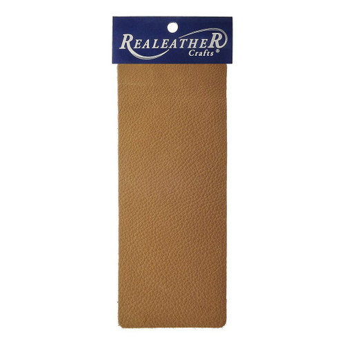 An image of a Realeather Deertan Gold Trim Piece, 3" x 9".