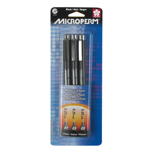 An image of a Sakura MircoPerm 3-Piece Pen Set.