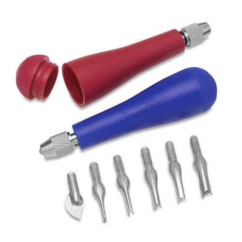 An Image of EC Lyons Linoleum Carving 6-Piece Set