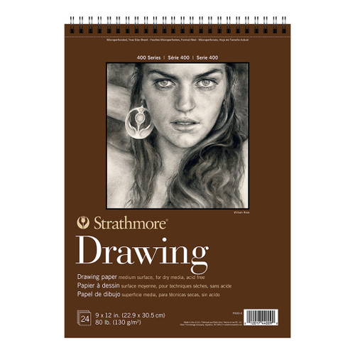 An image of a Strathmore 400 Series Drawing Pad, 9" x 12".