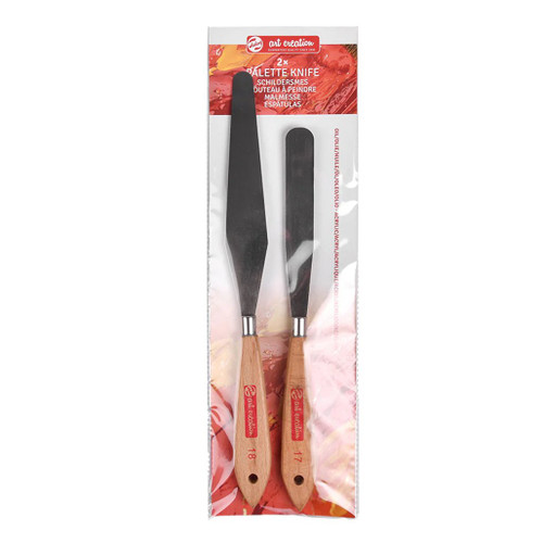 An image of a Talens Art Creation 2-Piece Palette Knife Set.