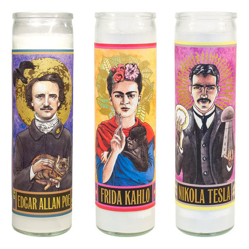 An image of Unemployed Philosopher's Guild Secular Saint Candles.