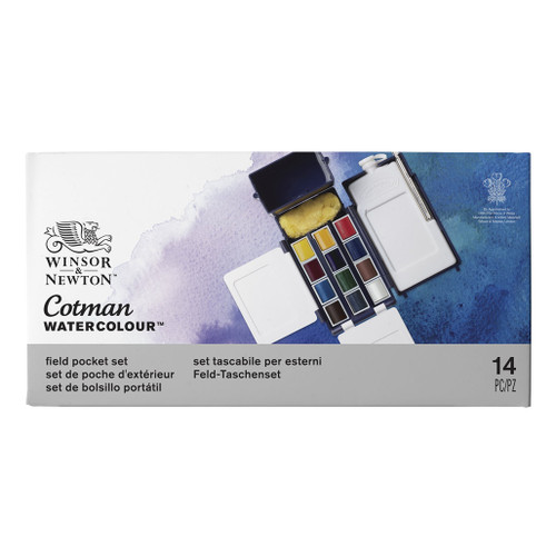 An image of a Winsor & Newton Cotman Watercolor Field Pocket Set.