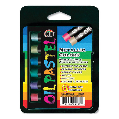 An image of a Yasutomo Niji Oil Pastel Metallic Colors Set.