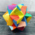 An image of Yasutomo Pure Color Origami Paper in use.