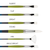A chart image of Princeton Series 9800 Snap! White Taklon Long Handle Brushes.